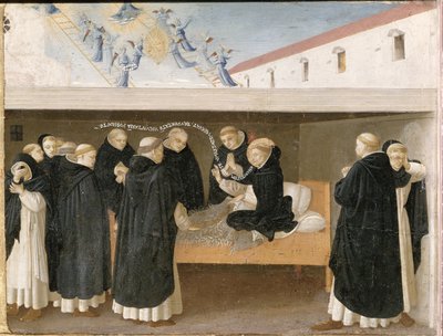 The Death of St. Dominic, from the Predella Panel of the Coronation of the Virgin by Fra Angelico